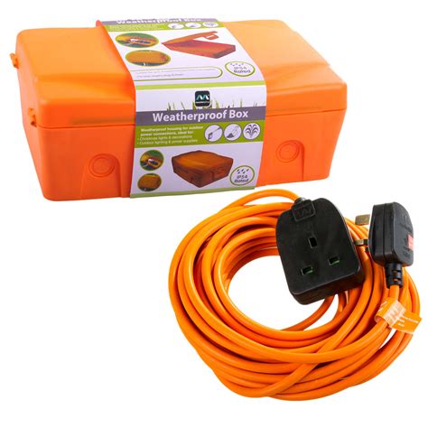 outside extension lead waterproof box